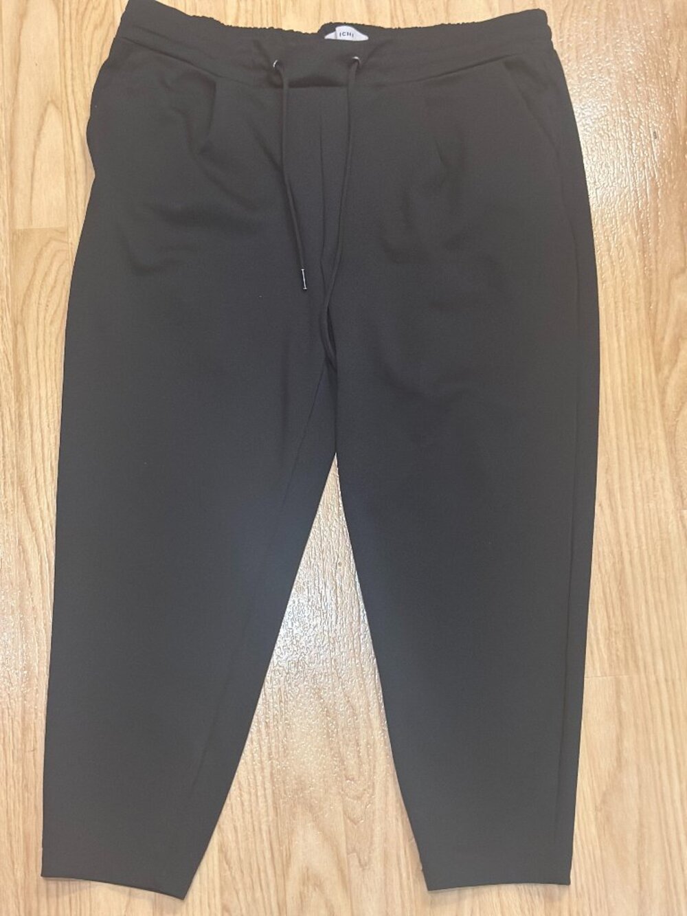 ICHI | KatePA pull-on drawstring cropped jersey pant